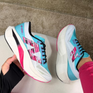 Tênis New Balance FuelCell Elite Azul-Turquesa e Rosa