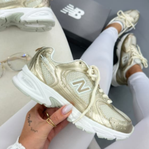 Tênis New Balance 530 Dourado e Branco