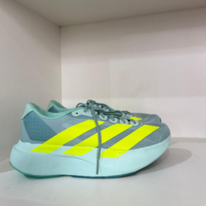 Tênis Adidas Adizero Evo SL Cinza Claro e Amarelo Neon