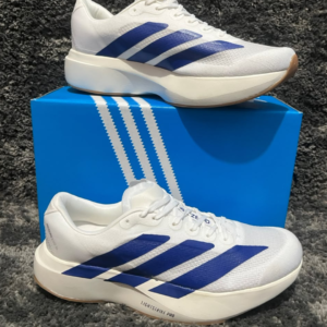 Tênis Adidas Adizero Evo SL Branco e Azul Royal