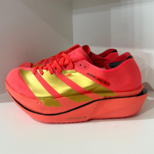 Tênis Adidas Adizero Adios Pro 5 Coral e Dourado