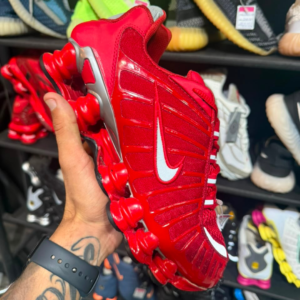 Tênis Nike Shox TL Vermelho e Prata